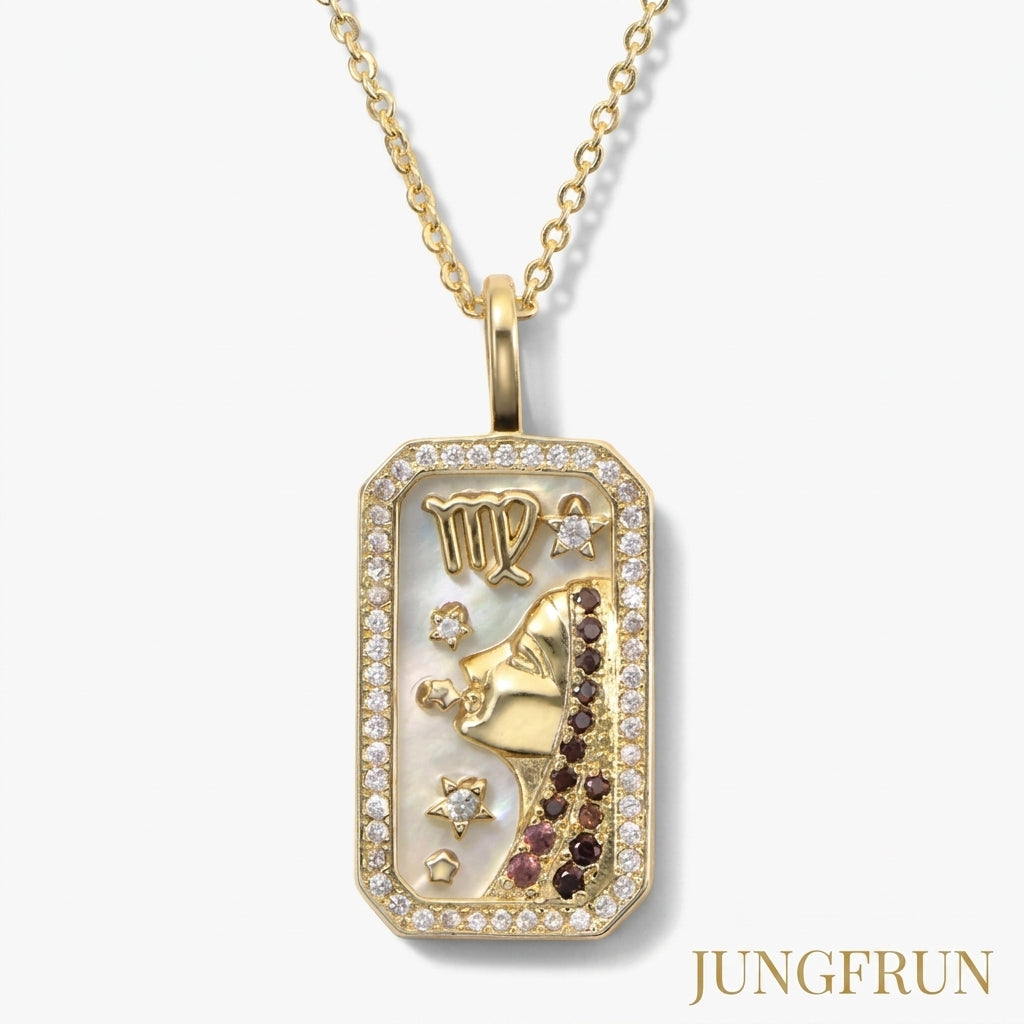 Karné Stjärntecken Pärlemor Halsband 18k