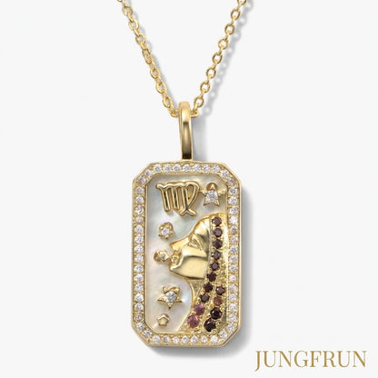 Karné Stjärntecken Pärlemor Halsband 18k