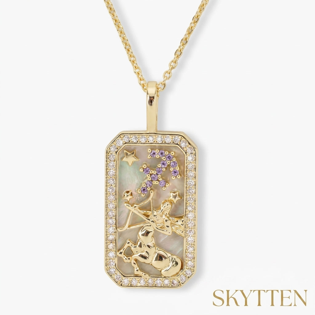 Karné Stjärntecken Pärlemor Halsband 18k