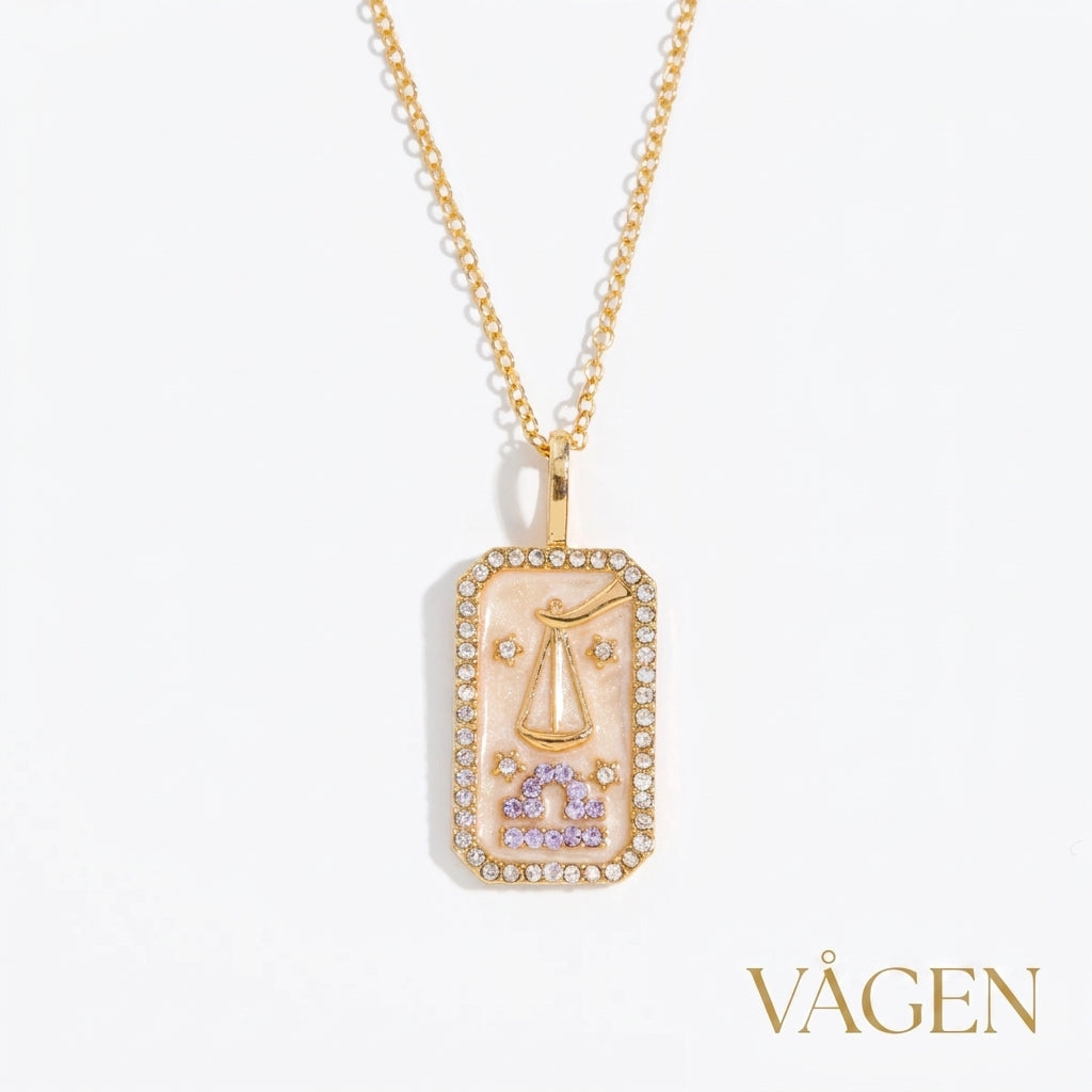 Karné Stjärntecken Pärlemor Halsband 18k