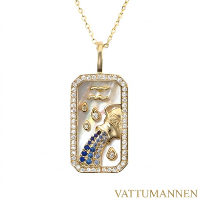 Karné Stjärntecken Pärlemor Halsband 18k