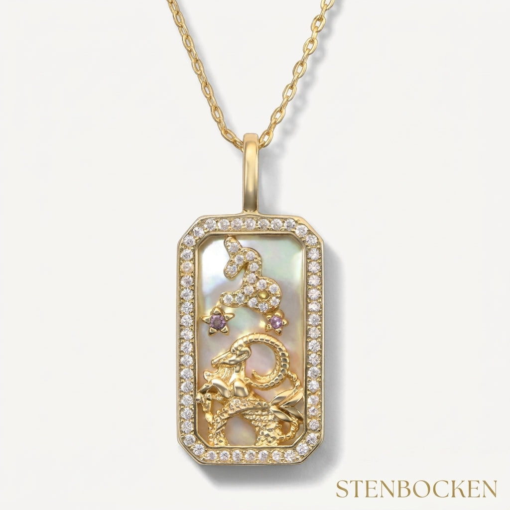 Karné Stjärntecken Pärlemor Halsband 18k