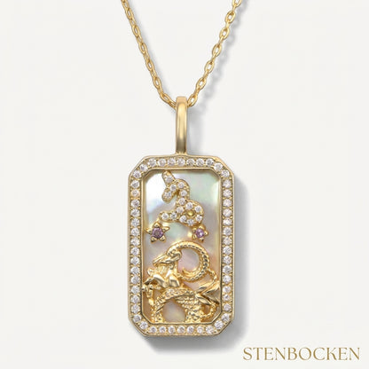 Karné Stjärntecken Pärlemor Halsband 18k