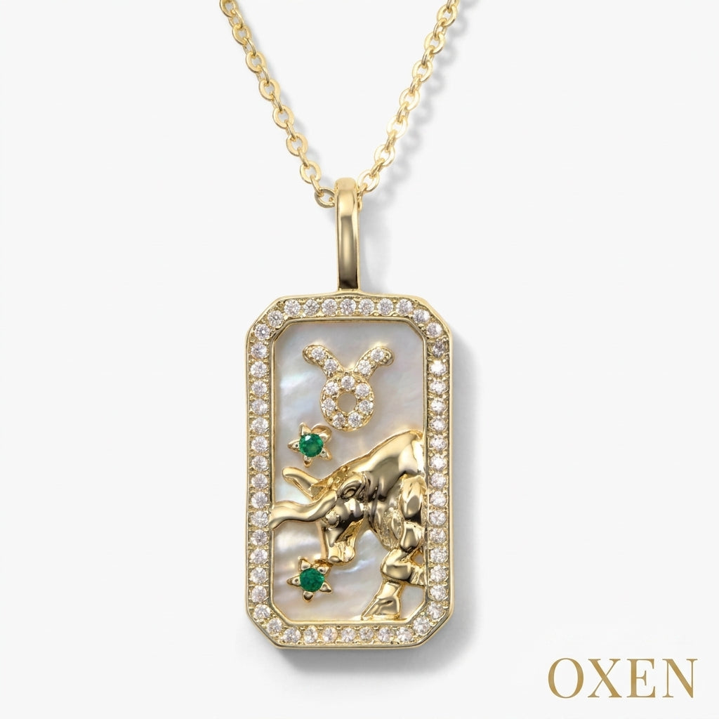 Karné Stjärntecken Pärlemor Halsband 18k