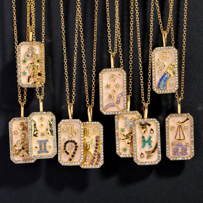 Karné Stjärntecken Pärlemor Halsband 18k