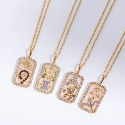 Karné Stjärntecken Pärlemor Halsband 18k