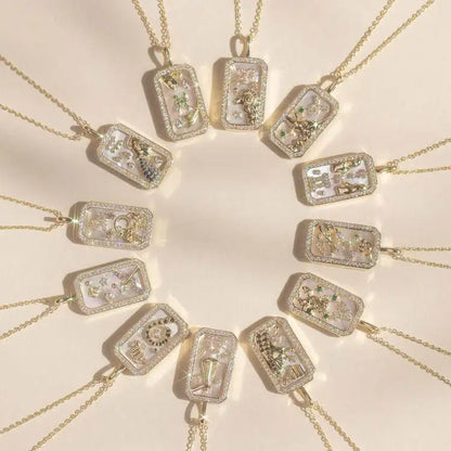 Karné Stjärntecken Pärlemor Halsband 18k