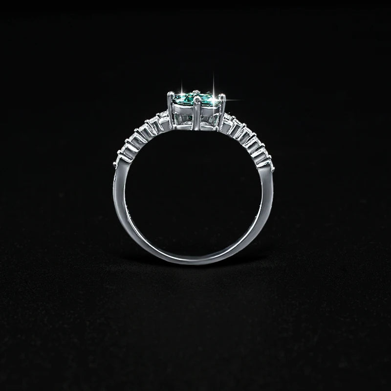 Prinsessans Krona - 1 Carat Moissanit Ring