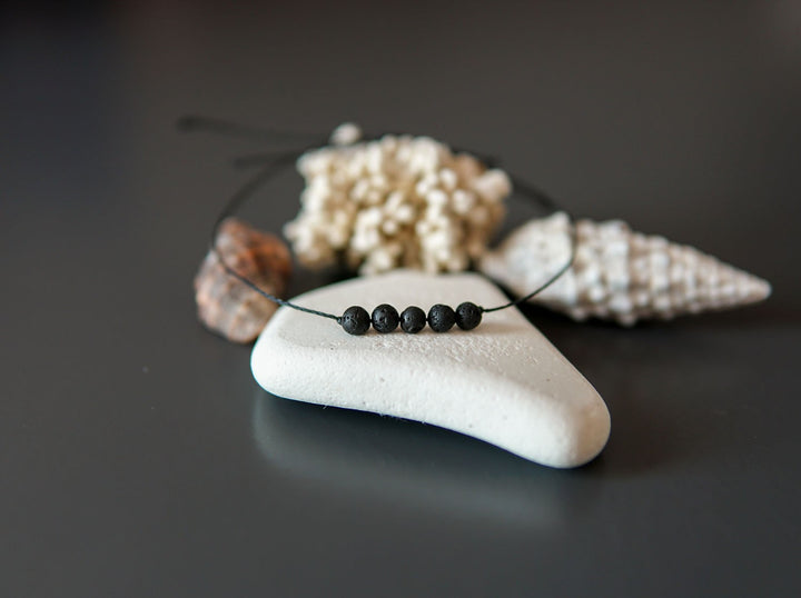 Minimalist Lava Stone Bracelet